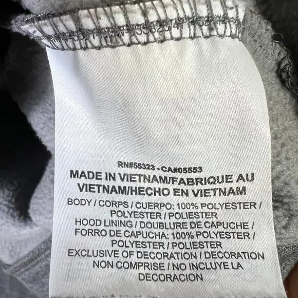 Nike Dri-Fit Hoodie Mens M Gray Swoosh Pullover Athletic Logo Sportswear Gym - Picture 5 of 5